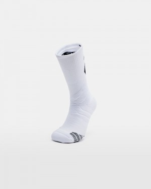 Anta Crew Socks White USA | WMT798513