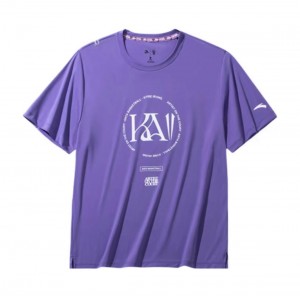 Anta KAI 1 T-shirt Purple USA | CRI217059