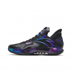 Anta Shock Wave 5 Basketball Shoes Black USA | OFL052439