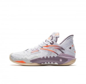 Anta Shock Wave 5 Basketball Shoes White USA | ZDT109467