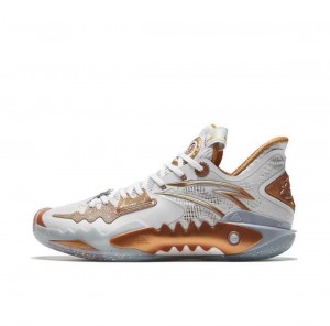 Anta Shock Wave 5 Basketball Shoes White USA | ZWY274306