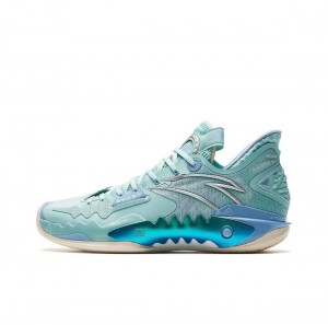 Anta Shock Wave 5 Basketball Shoes Light Blue USA | TRO061972