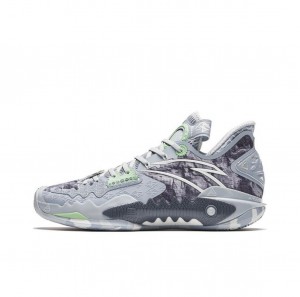 Anta Shock Wave 5 Basketball Shoes Grey USA | NYZ549731