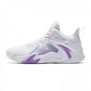 Anta Airspace 4.0 Summer Basketball Shoes White / Purple USA | ENO406581