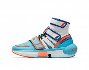 Anta Dragon Ball Super Basketball Shoes Blue / White USA | YPL413025