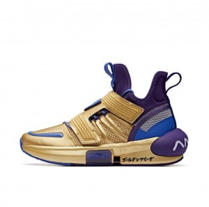 Anta Dragon Ball Super "Frieza" Basketball Shoes Gold / Blue USA | EXG750148