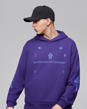 Anta KAI Hoodie Purple USA | FNO043628