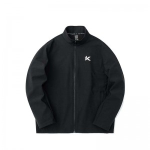 Anta KLAY THOMPSON Knit Track Jackets Black USA | EHP950286