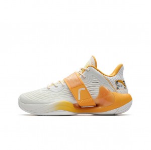 Anta KT Splash 4.0 Basketball Shoes White / Yellow USA | RIZ541608