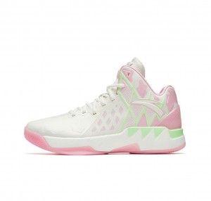 Anta Klay Thompson Kt1 Pro - Starfish Basketball Shoes White / Pink USA | DBW791425