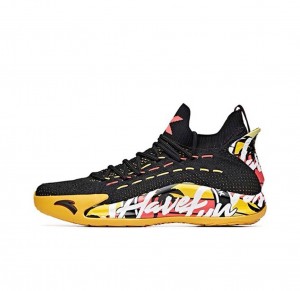 Anta Klay Thompson Kt5 Low “Have Fun In LA” Basketball Shoes Black / Yellow USA | GVE987342