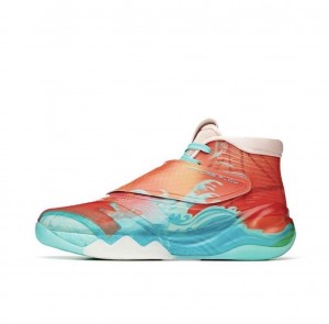 Anta Klay Thompson Kt6 "Koi" Basketball Shoes Turquoise / Red USA | JKQ160278