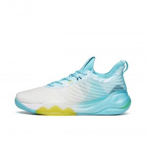 Anta Klay Thompson Kt6 Low "G6" Basketball Shoes White / Turquoise USA | LJN189702