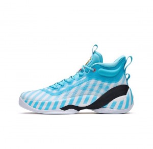 Anta Klay Thompson Kt7 "Sailor Klay" Basketball Shoes White / Turquoise USA | BDE795824