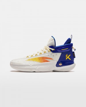 Anta Klay Thompson Kt9 Basketball Shoes White / Blue USA | XKD918647