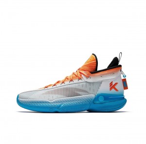 Anta Klay Thompson Kt9 "Bay Area Fog" Basketball Shoes Orange / White / Blue USA | ZHJ374569