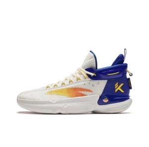 Anta Klay Thompson Kt9 "Warrior" Basketball Shoes White / Blue USA | ZRC402863