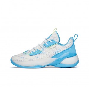 Anta Klay Thompson Light Cavalry 7 Basketball Shoes Blue / White USA | UFM342086