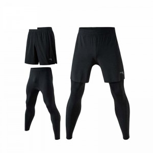 Anta Running Knit 2 in 1 Track Pants Black USA | RPS189750