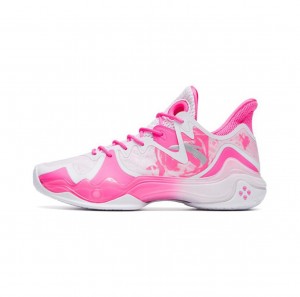 Anta Shock Wave 4 Basketball Shoes Pink / White USA | EZH326419