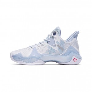 Anta Shock Wave 4 Basketball Shoes Light Blue USA | OHS469720