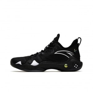 Anta Shock Wave 4 Pro Basketball Shoes Balck USA | VWH283591