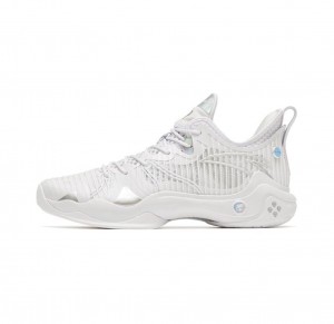 Anta Shock Wave 4 Pro Basketball Shoes White USA | TQO278349