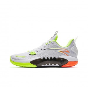 Anta Shock Wave 5 TD Basketball Shoes White / Green USA | ANL072541