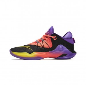 Anta Skyline 1 Nitrogen Tech Pro Basketball Shoes Black / Purple USA | TGL031485