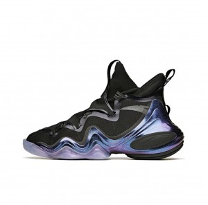 Anta Star Peak Basketball Shoes Balck USA | OHL935107