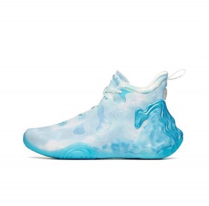 Anta Star Peak Glacier High Basketball Shoes Light Blue USA | PJB509817