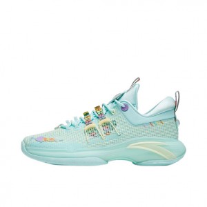 Anta Z-UP1 Low All Round "Hot Air Balloon" Basketball Shoes Turquoise USA | MPU163540