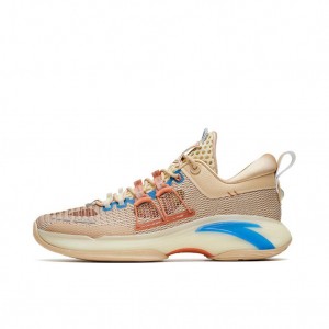 Anta Z-UP1 Low All Round "Lantern Festival" Basketball Shoes Khaki USA | TYU697802