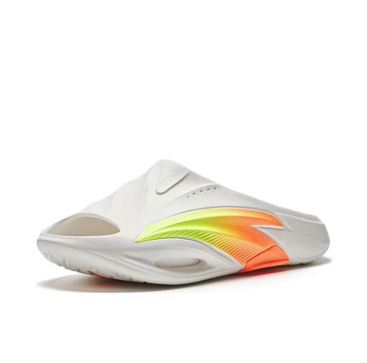 Anta Bubble Slides White / Orange / Green USA | ZSE523089