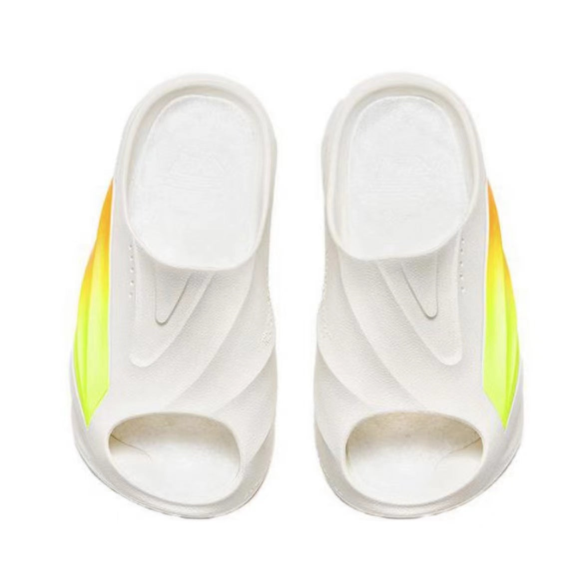 Anta Bubble Slides White / Orange / Green USA | ZSE523089