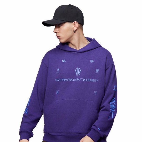 Anta KAI 1 Hoodie Purple USA | CSW430192