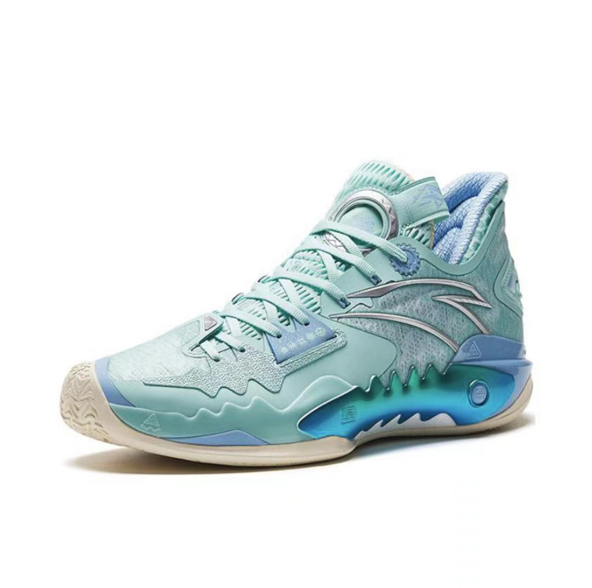 Anta Shock Wave 5 Basketball Shoes Light Blue USA | TRO061972