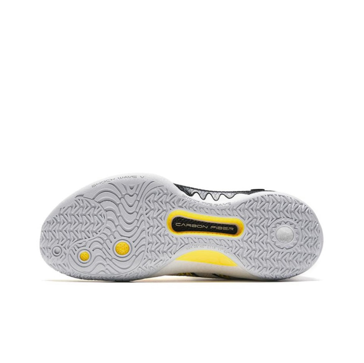 Anta Shock Wave 5 Basketball Shoes White / Yellow USA | RGL126874