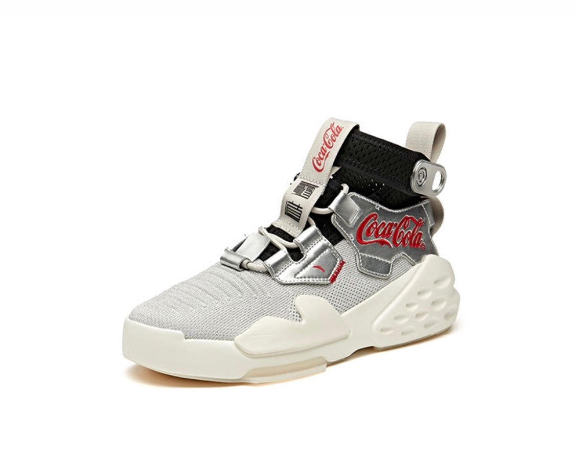 Anta Badao Coca Cola x Zero Sneakers Silver Black USA | XBJ791820