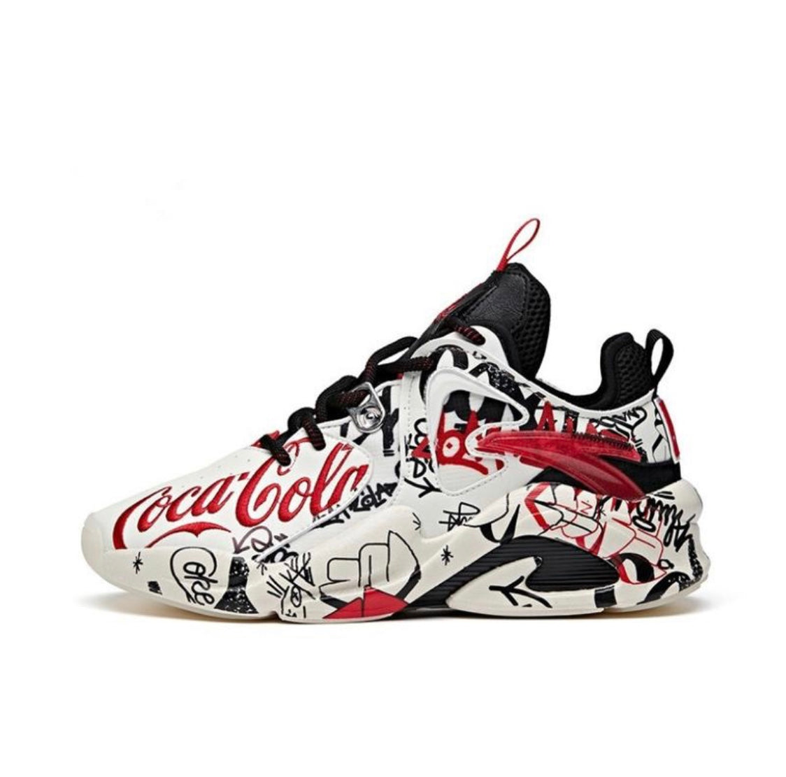 Anta Badao x Coca Cola Sneakers Black / White / Red USA | DKF164053