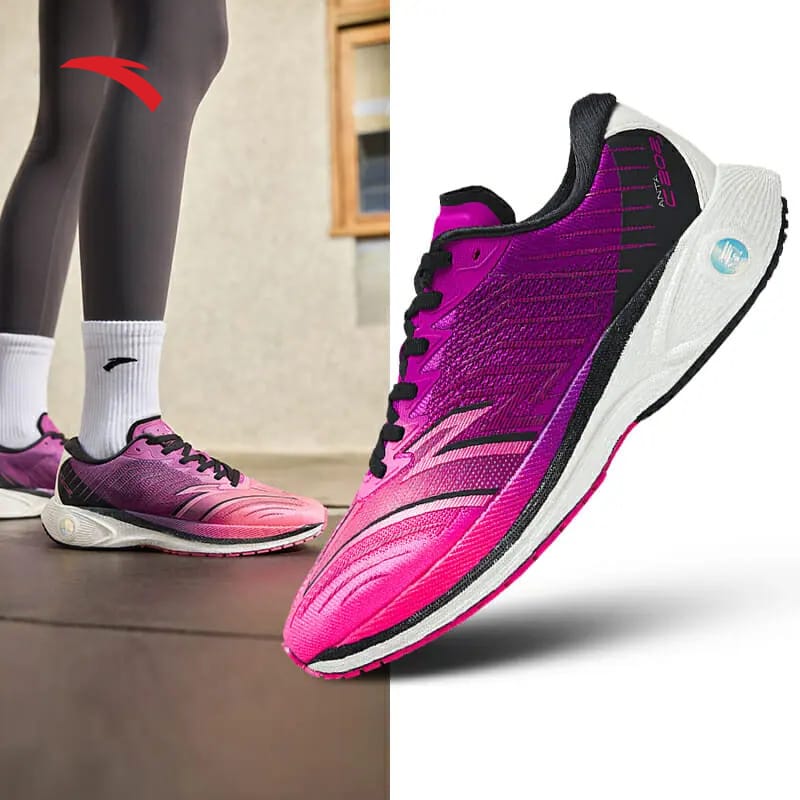 Anta C202 4.0 Running Shoes Purple / Black / Rose Red USA | TXG395807