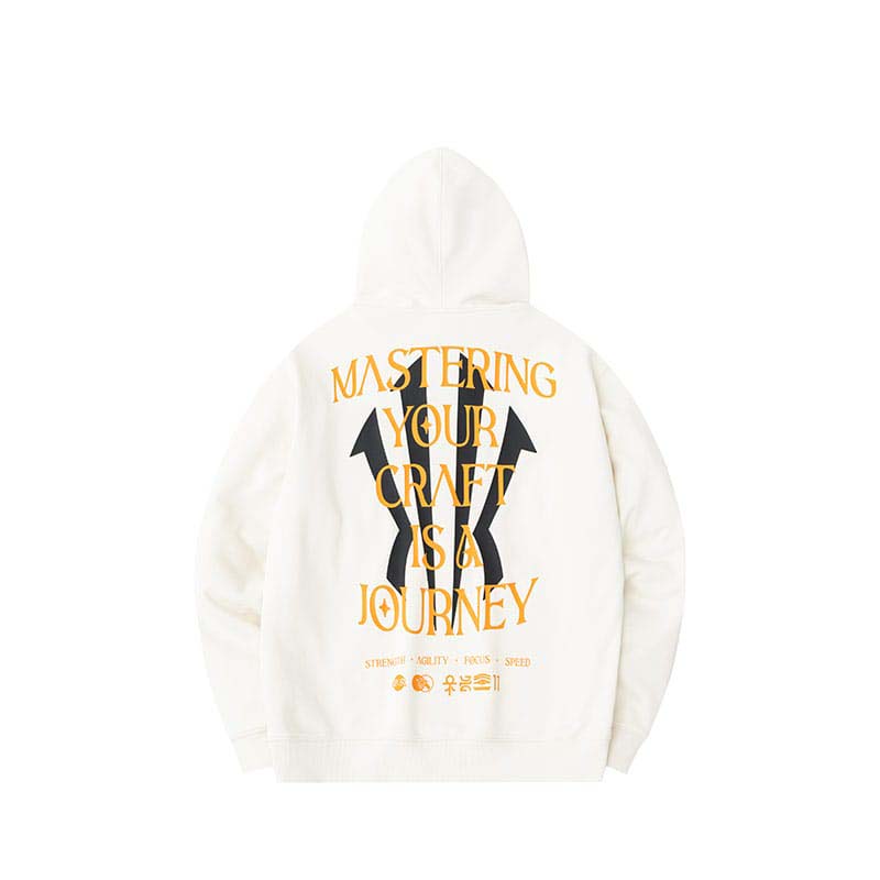 Anta KAI The Journey Is The Reward Sweat Hoodie Beige USA | TJP417052