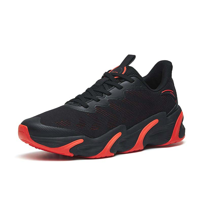 Anta KEEP MOVING Running Shoes Black / Red USA | FZL130826