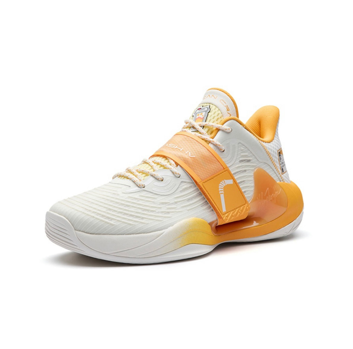 Anta KT Splash 4.0 Basketball Shoes White / Yellow USA | RIZ541608