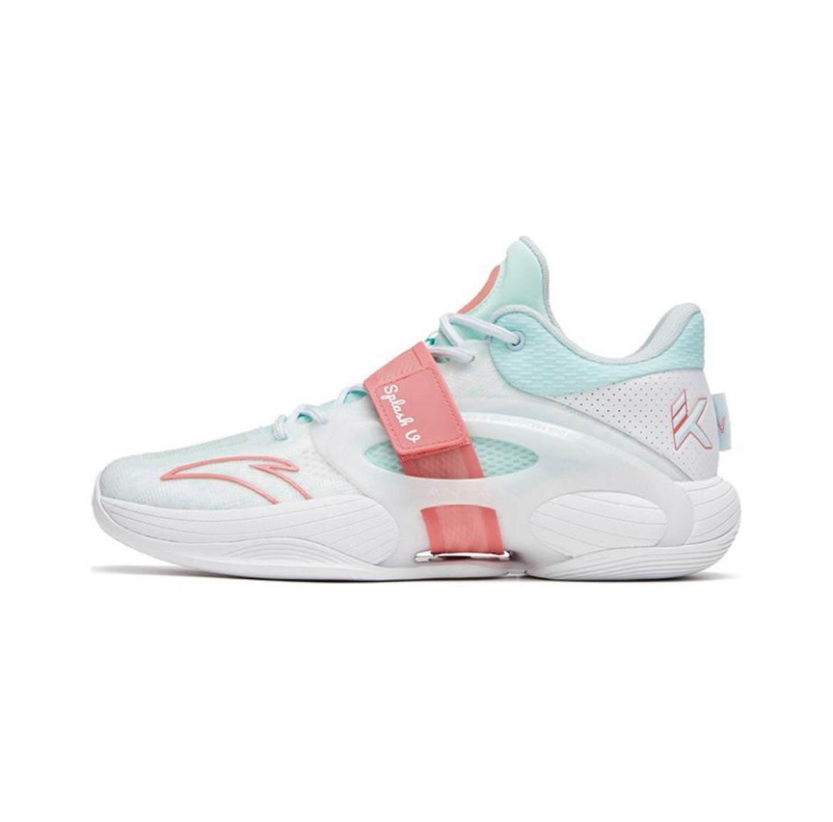 Anta KT Splash 5.0 Basketball Shoes White / Green / Pink USA | MIZ687035