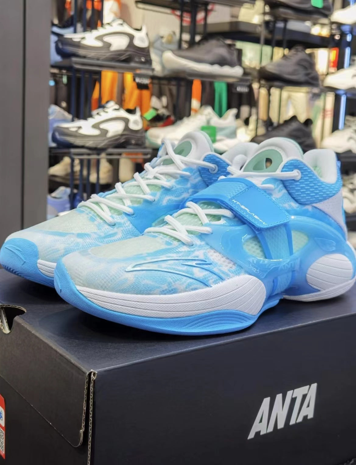 Anta KT Splash 5.0 Basketball Shoes Blue USA | HBC973621