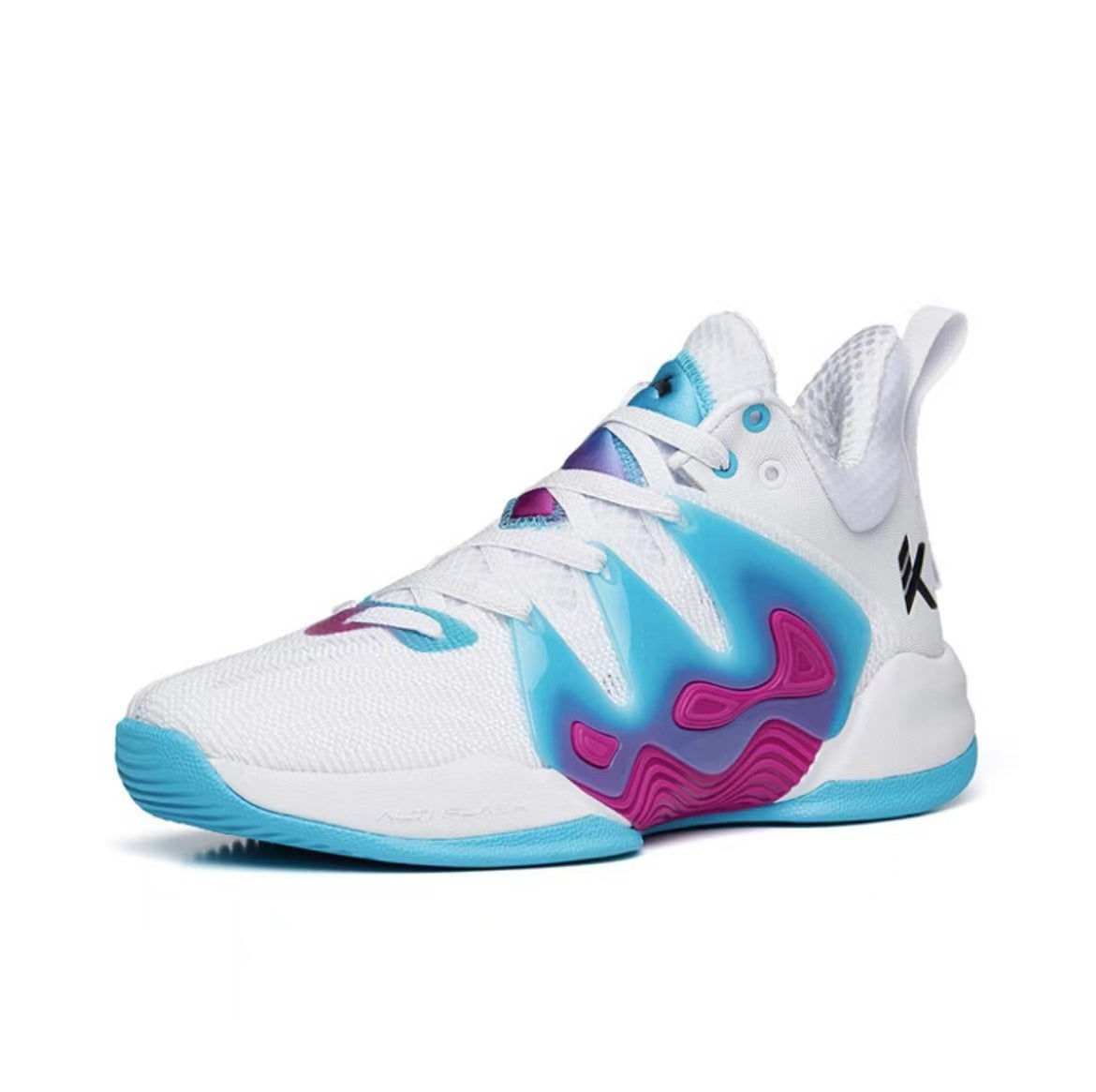 Anta KT “The Mountain 1.0” Low Actual Basketball Shoes White / Blue / Purple USA | JSK495617