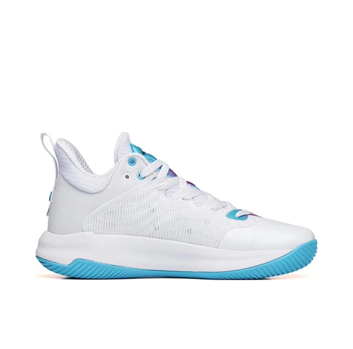 Anta KT “The Mountain 1.0” Low Actual Basketball Shoes White / Blue / Purple USA | JSK495617