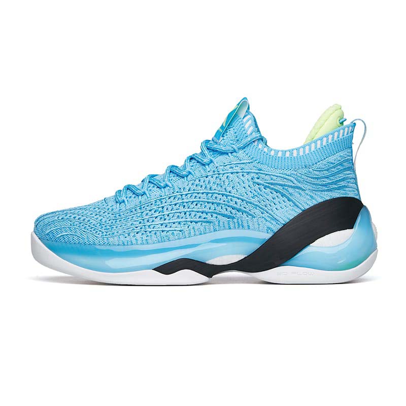 Anta Klay Thompson KT7 “Turn The Waves” Low Basketball Shoes Blue / Yellow / White USA | OMR695748