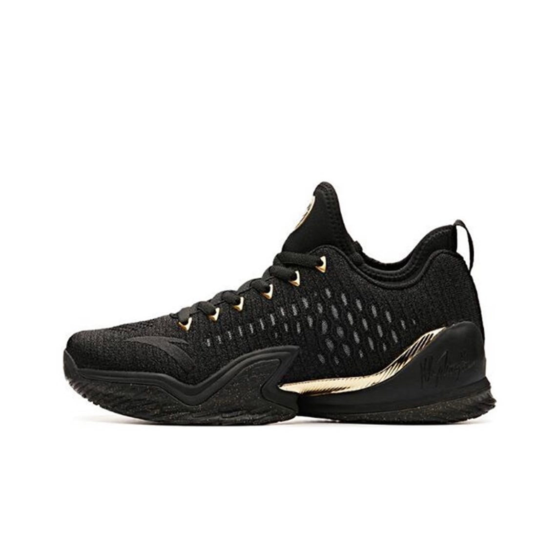 Anta Klay Thompson Kt3 Basketball Shoes Black / Gold USA | IYN349612